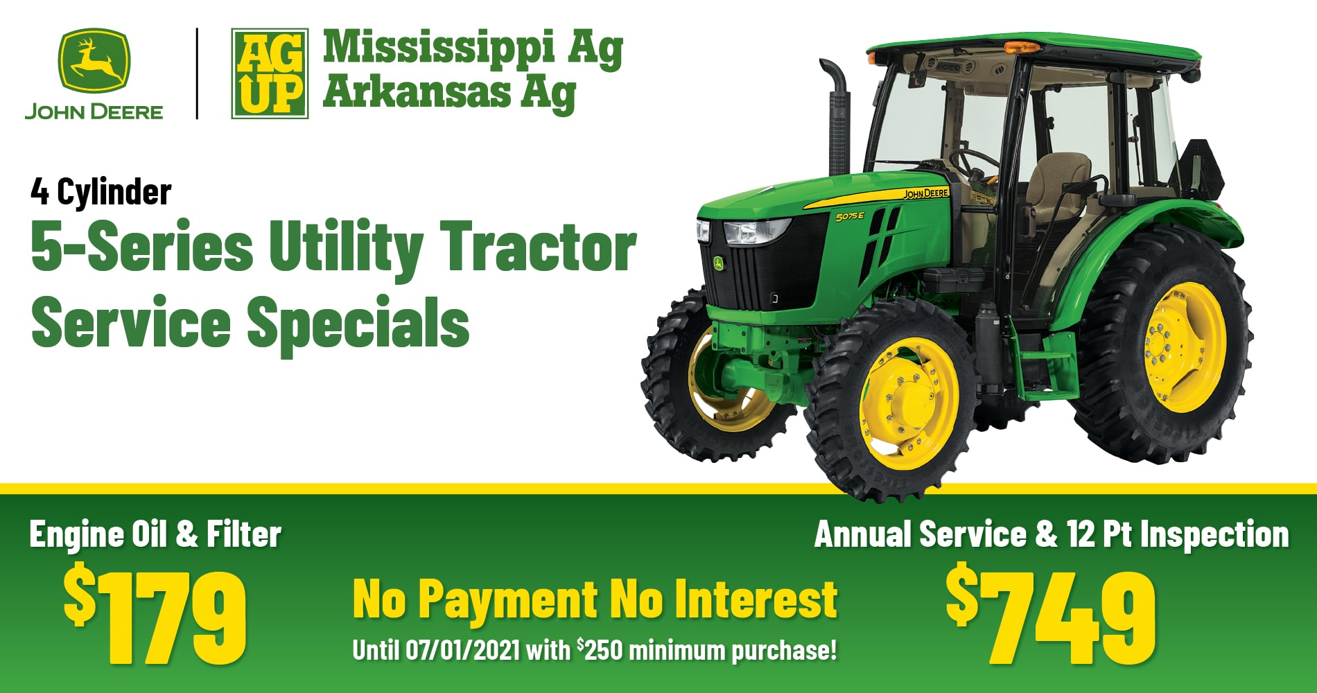 5 Series Tractor (4 Service | Mississippi Ag | Arkansas Ag | John Deere Equipment Dealer