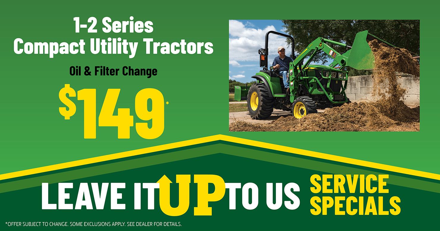 1-2 Series Utility Tractors | AGUP Equipment | John Deere Equipment Dealer